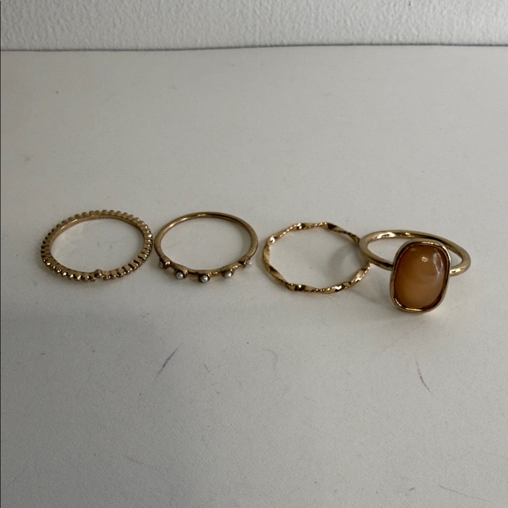 Gold-Tone Ring Set size 9.5-10